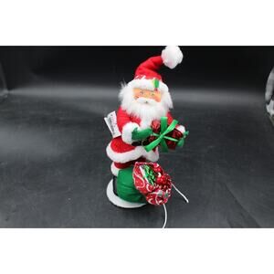 Annalee 2019 Christmas Swirl Santa Claus with Toybag 9" Doll Gift w/ Tag NEW